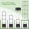 Costway 1/2 PCS 67" Planter Raised Garden Bed with Planter Box &Trellis Adjustable Height